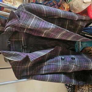 Purple Plaid Blazer